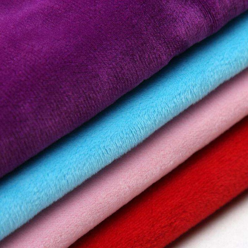 Brushed Short-Velvet Knitted Polyester Fabric